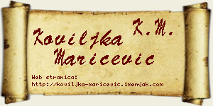 Koviljka Marićević vizit kartica